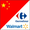 Supermercados chinos vs. Carrefour y Walmart