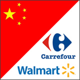 Supermercados chinos vs. Carrefour y Walmart
