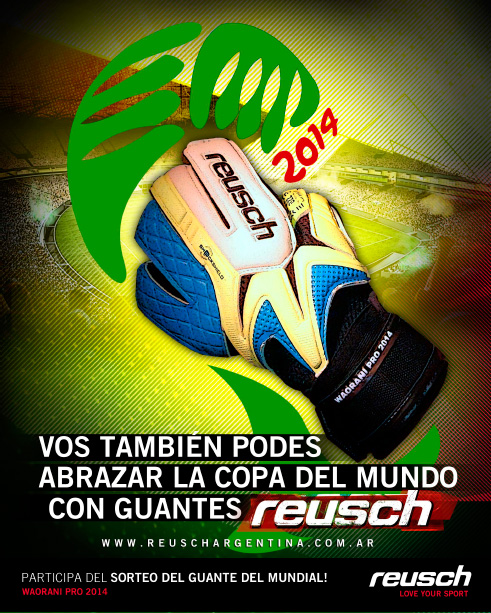 Vos también podes abrazar la copa del mundo con guantes Reusch