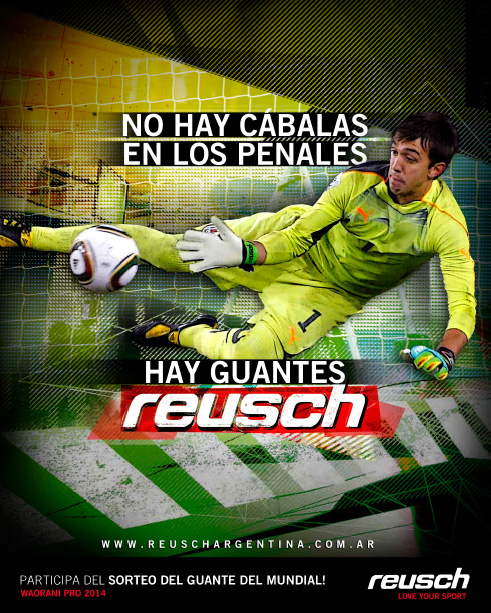 No hay cábalas en los penales, hay guantes Reusch