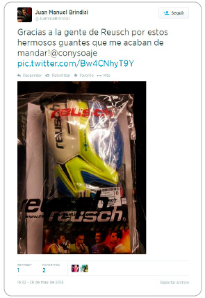 Twit Juan Manuel Brindisi